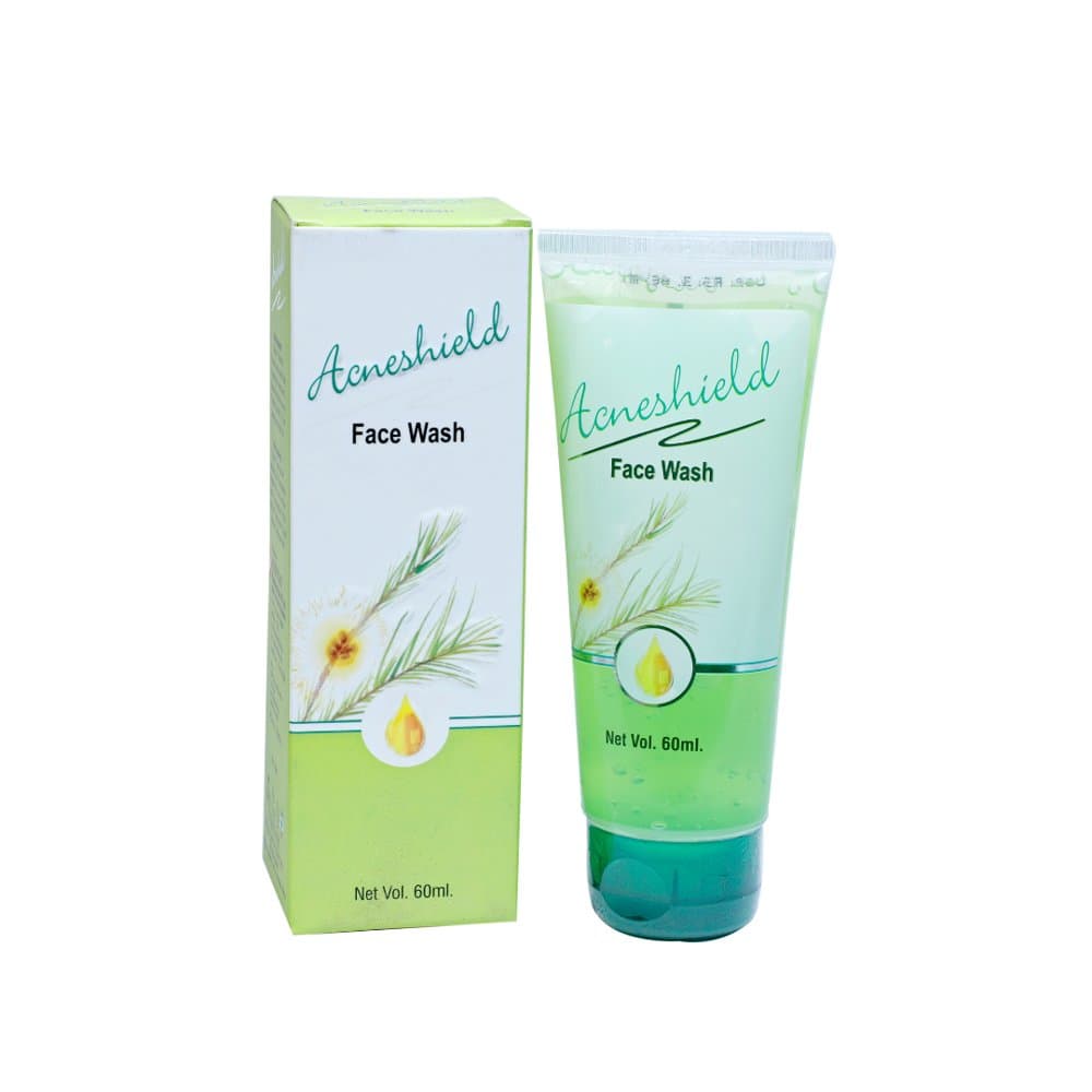 Surbhitam Acneshield Face Wash 60ml green gel tube and carton