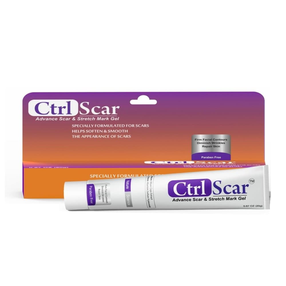 Ctrl Scar Advance Scar & Stretch Mark Gel 20g tube and box