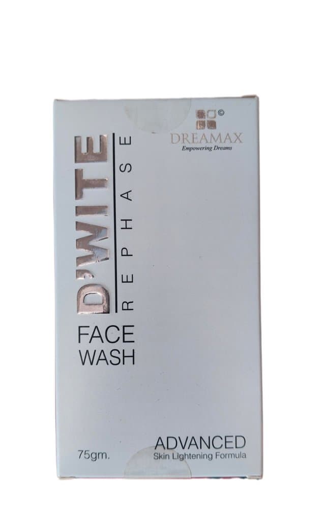D-Wite Rephase Face Wash 75g carton by Dreamax