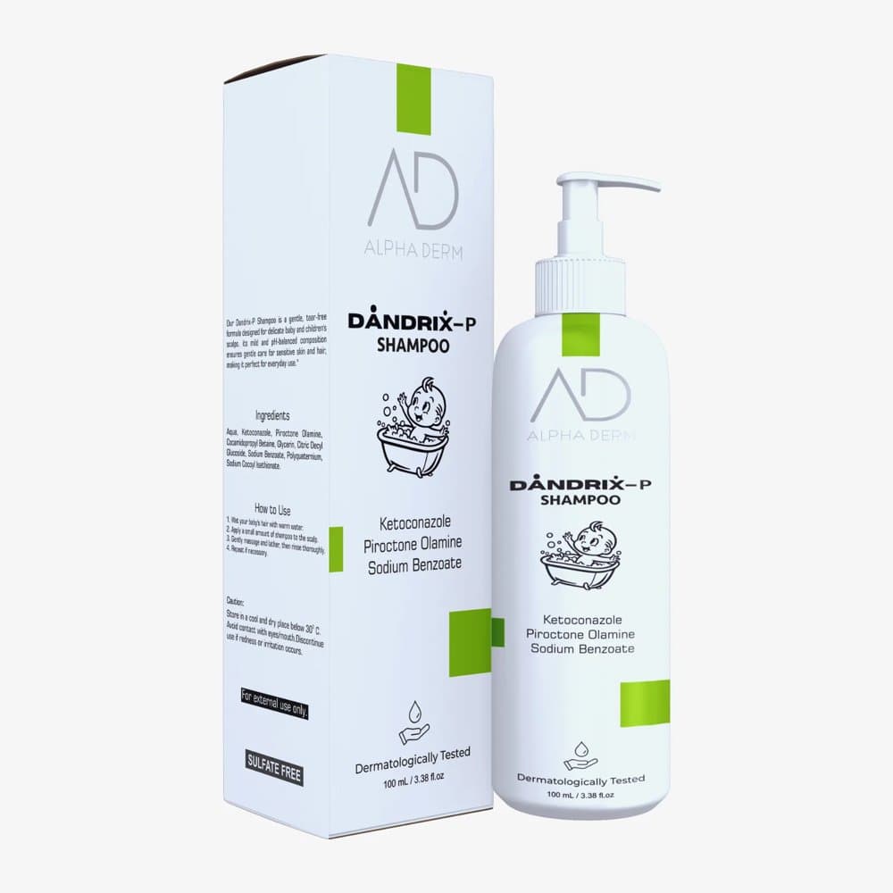 Alpha Derm Dandrix-P Shampoo 100ml bottle with carton