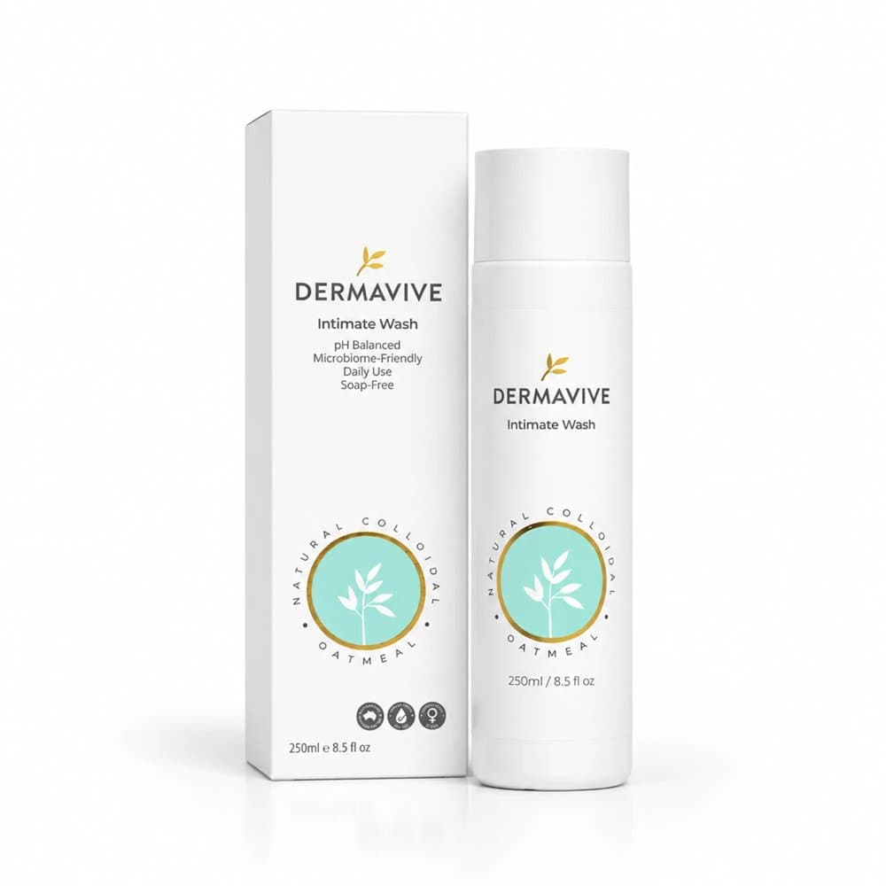 Dermavive Intimate Wash 250ml bottle with carton