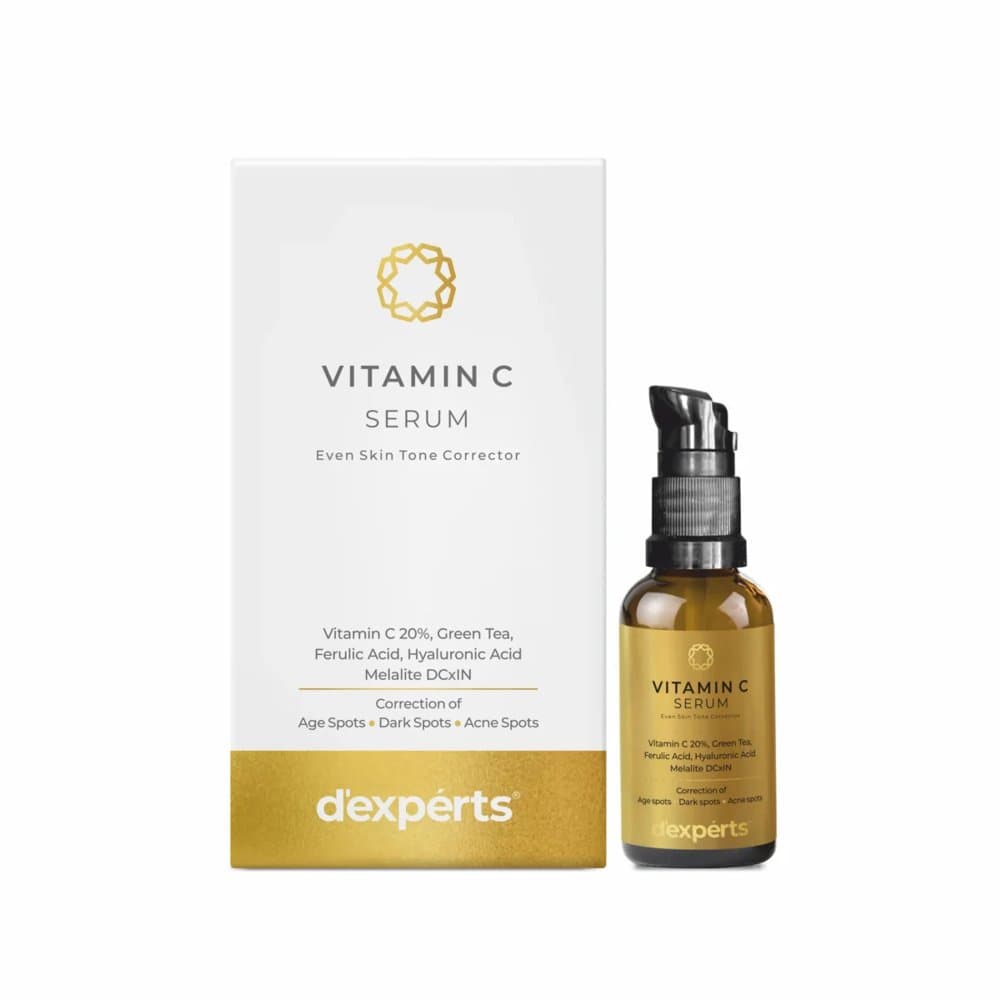 D'experts Vitamin C Serum 30ml dropper bottle and carton