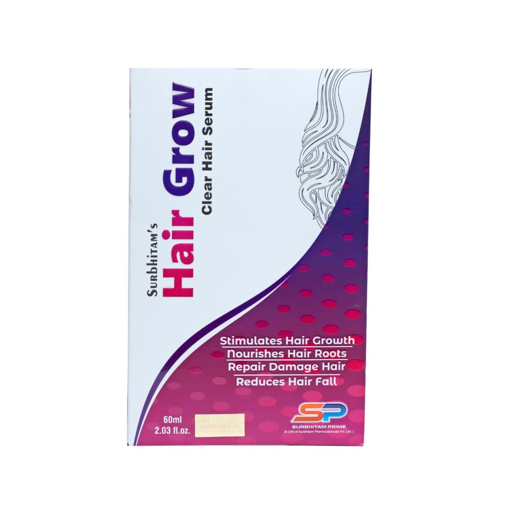 Surbhitam's Hair Grow Clear Hair Serum 60ml carton