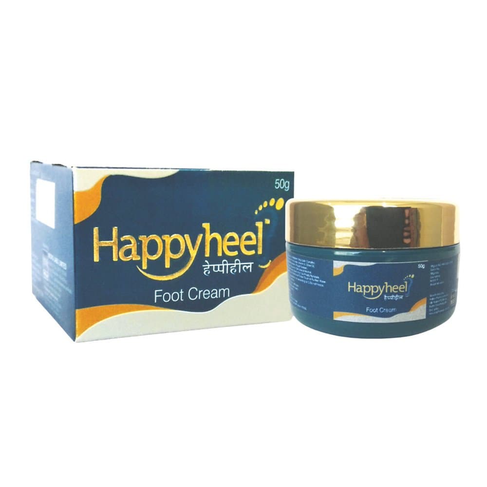 Happyheel Foot Cream 50g carton and jar