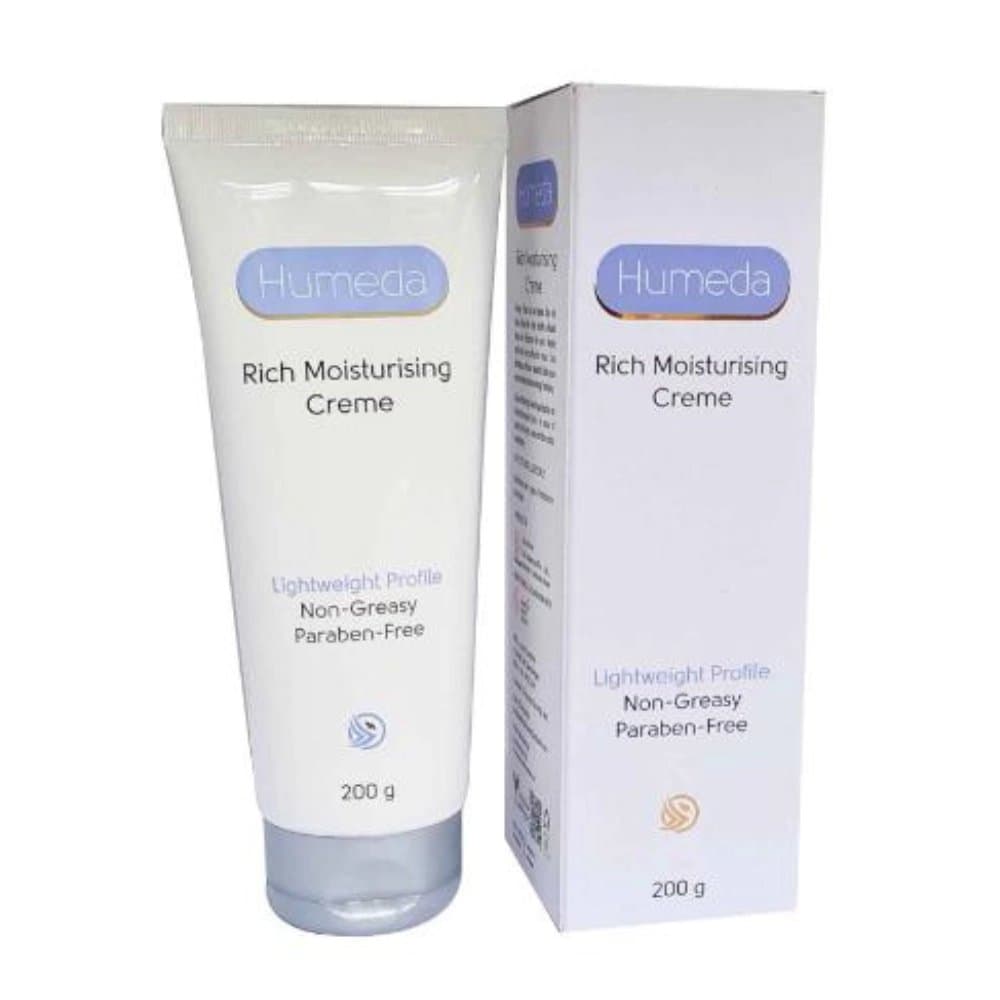 Humeda Rich Moisturising Creme 200g tube and carton