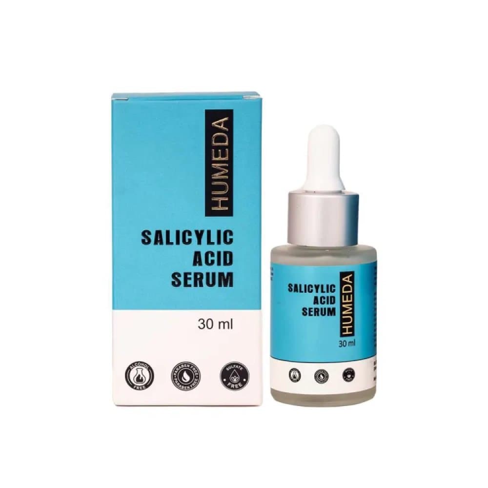 Humeda Salicylic Acid Serum 30ml dropper bottle and carton