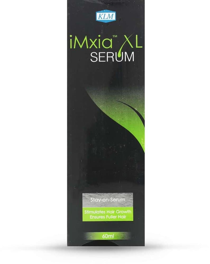 iMxia XL Serum 60ml stay-on hair serum carton