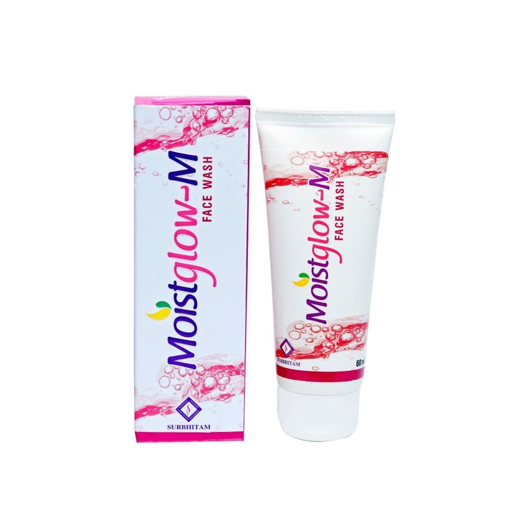 Surbhitam Moistglow-M Face Wash 60ml tube and carton