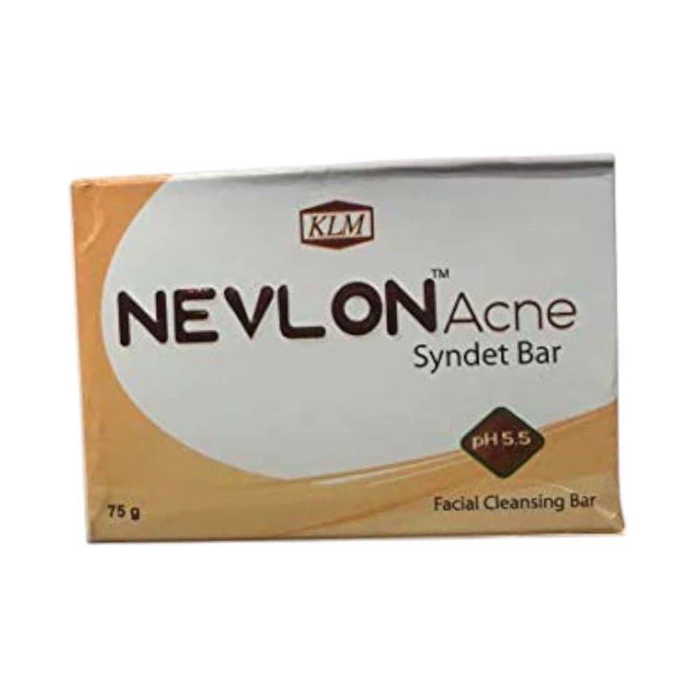 Nevlon Acne Syndet Bar pH 5.5 facial cleansing bar 75g carton