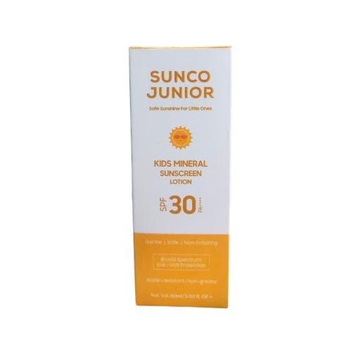 Sunco Junior Kids Mineral Sunscreen Lotion SPF 30 60ml carton