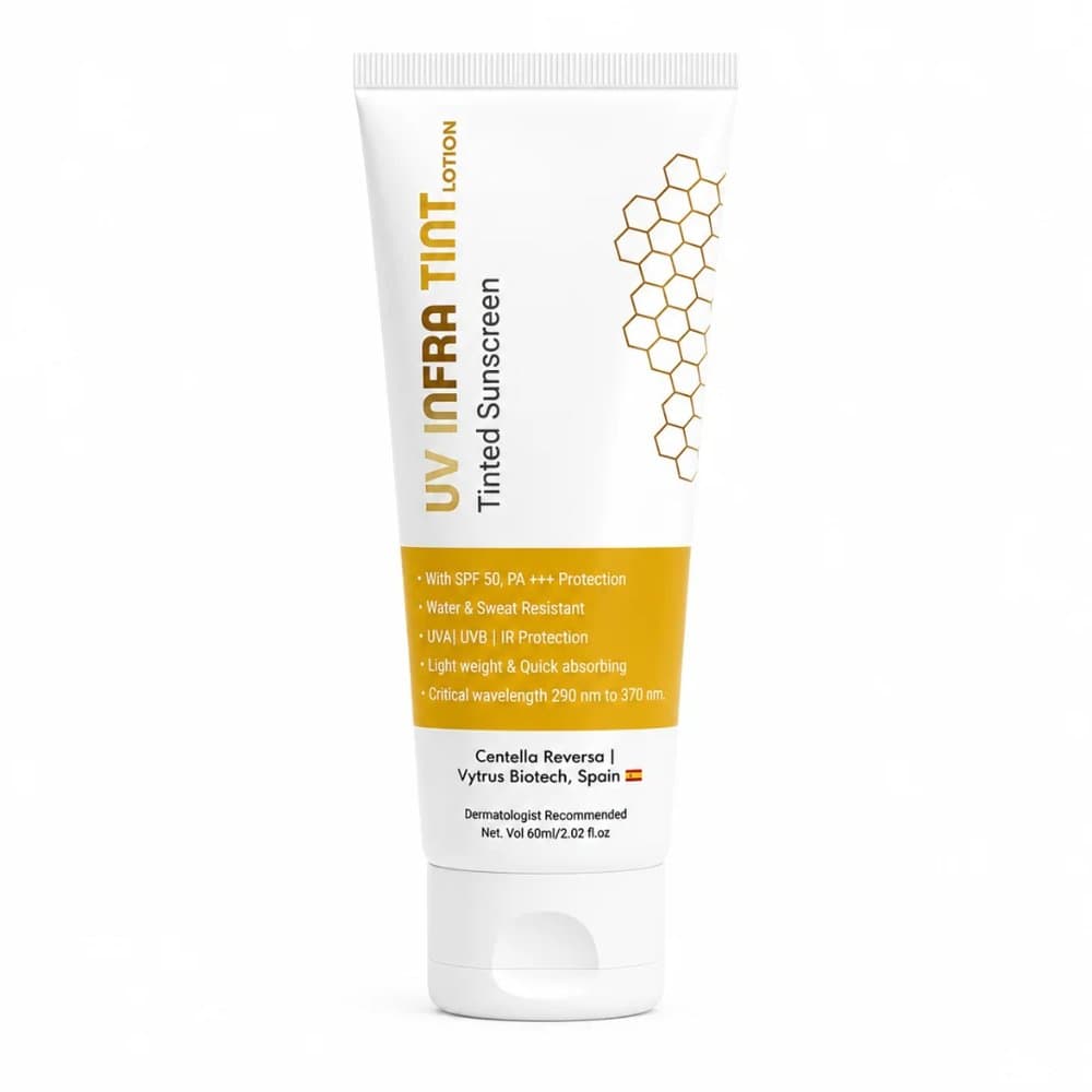 Aesthetix UV Infra Tint Tinted Sunscreen Lotion SPF 50 PA+++ 60ml tube
