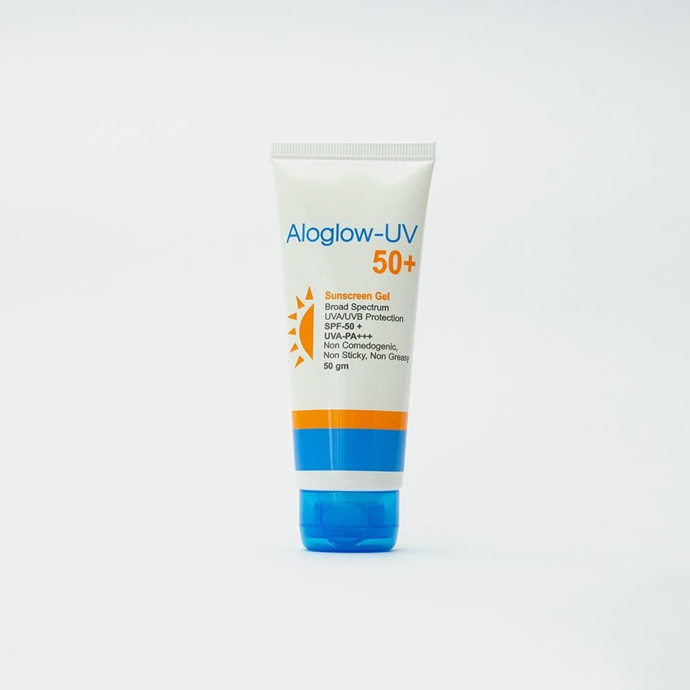 Lyra Aloglow-UV 50+ Sunscreen Gel SPF 50+ UVA PA+++ 50gm tube