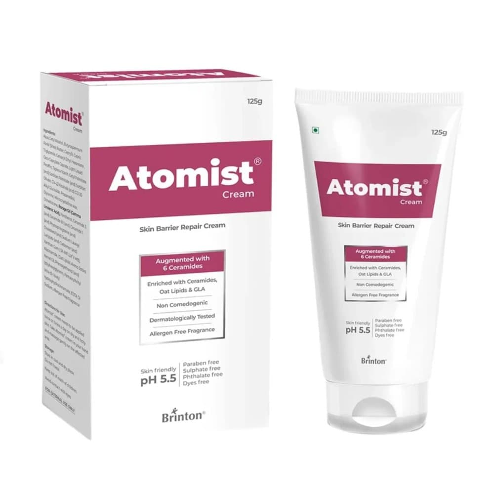 Atomist Skin Barrier Repair Cream 125g tube and carton