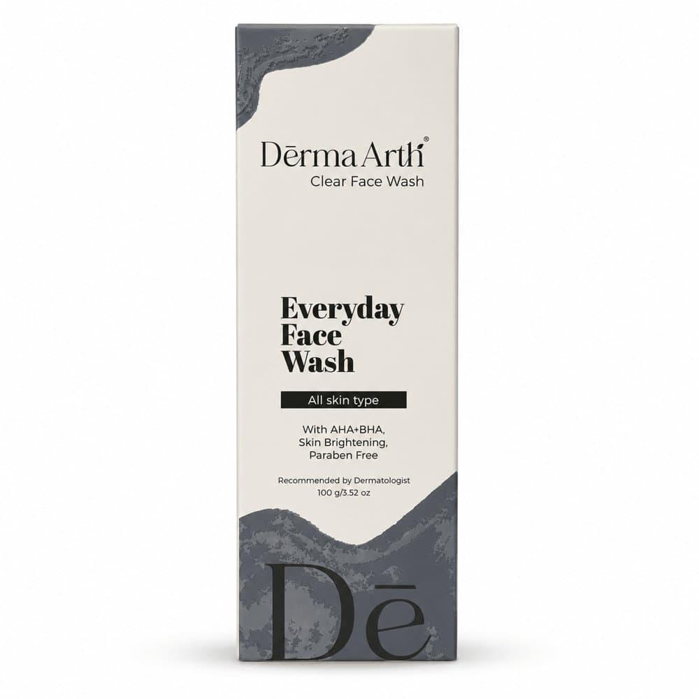 Derma Arth Clear Face Wash 100g box, front