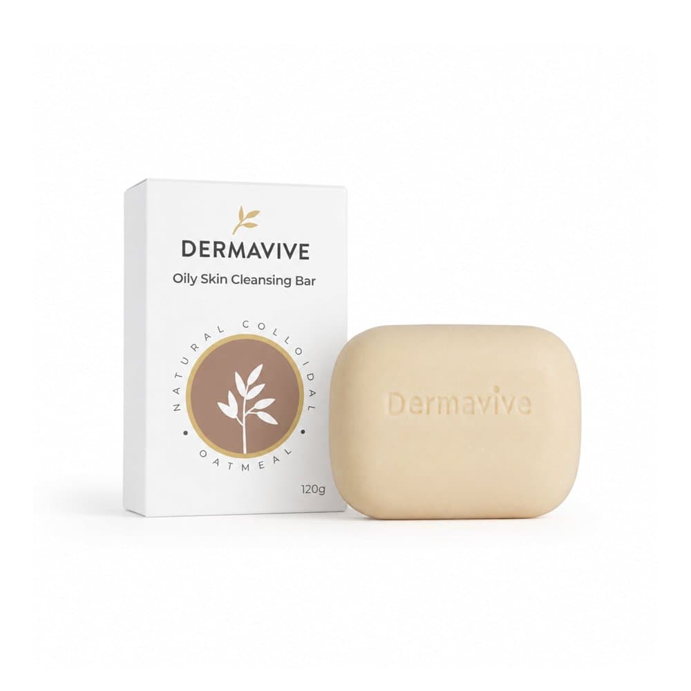 Dermavive Oily Skin Cleansing Bar 120g with carton