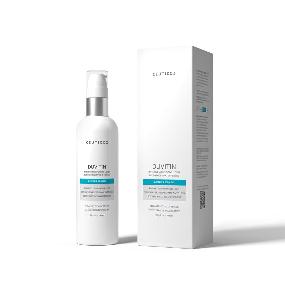 Ceuticoz Duvitin Intensive Moisturizing Lotion 100ml pump bottle with its box