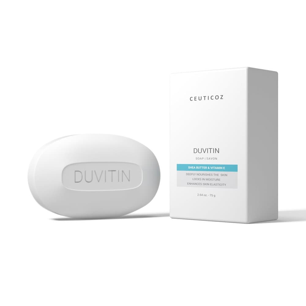 Ceuticoz Duvitin Moisturizing Soap 75g bar with its box