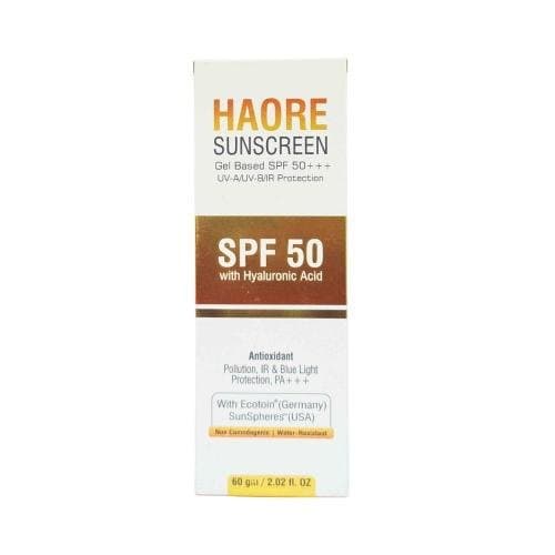 Haore Sunscreen Gel SPF 50 PA+++ 60g carton