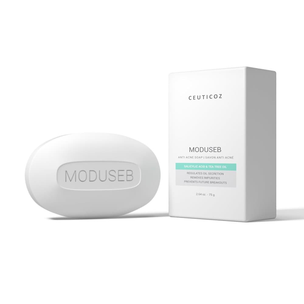 Ceuticoz Moduseb Anti Acne Soap 75g bar with its box
