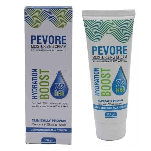 Pevore Moisturizing Cream 100g tube and carton