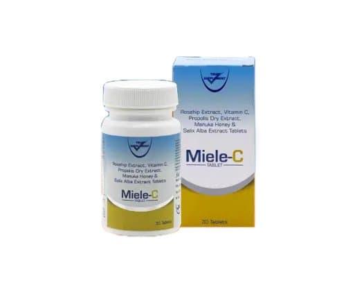 Miele-C tablets 30 bottle and carton