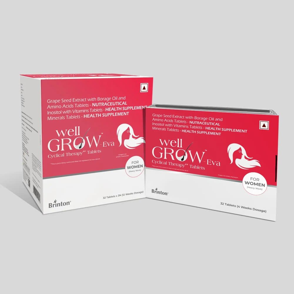 WellGrow Eva Cyclical Therapy Tablets for Women cartons
